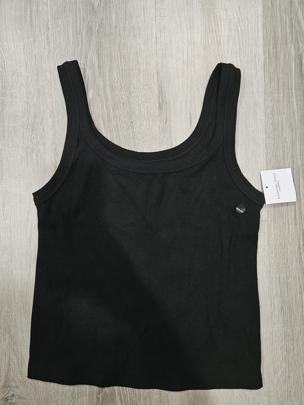 American Eagle Outfitters Black Scoop Tank Top - Large